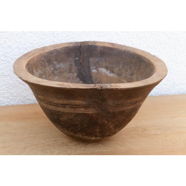 Antique Oromo Wooden Milk Bowl For Sale - Image 4 of 10