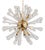 Sputnik Light with 50 Murano Glass Beads and a Golden Frame from Justfurnituress SRL For Sale