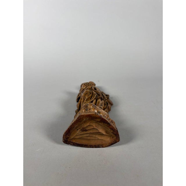 Sculpture, Saint Bishop, 17th century - 26 cm - Wood For Sale - Image 6 of 6