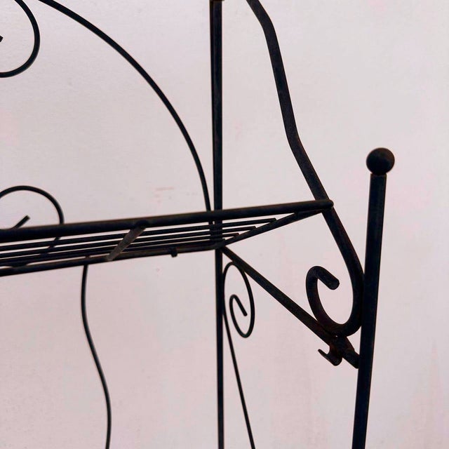 Vintage Wrought Iron Shelf For Sale - Image 4 of 8