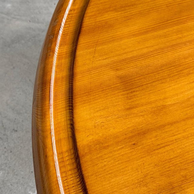 Round Pine Coffee Table by Charlotte Perriand for Les Arcs, 1960s For Sale - Image 12 of 15
