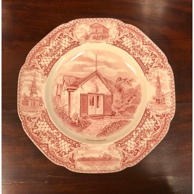 1st Edition China Hall Charleston Scene Plate For Sale - Image 11 of 11