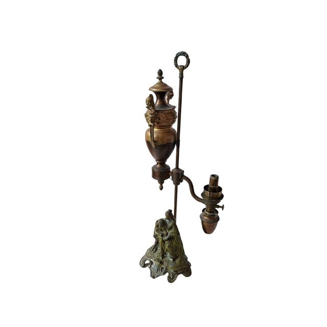 Antique 19th Century Bronze Table Lamp For Sale - Image 6 of 8