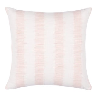 Schumacher Attleboro Ikat 24" Pillow in Blush For Sale