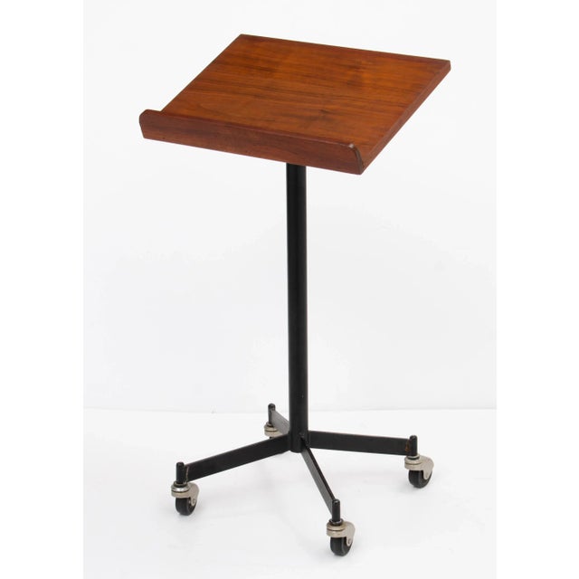 1970s Walnut Steel Mid Century Bookstand After McCobb Umanoff For Sale - Image 12 of 12