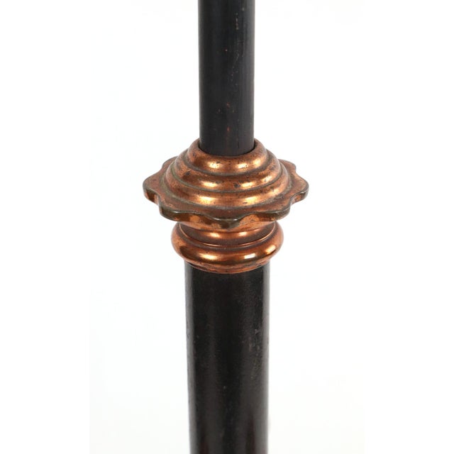 Black Early 20th Century Art Nouveau Kerosene Floor Lamp For Sale - Image 8 of 10