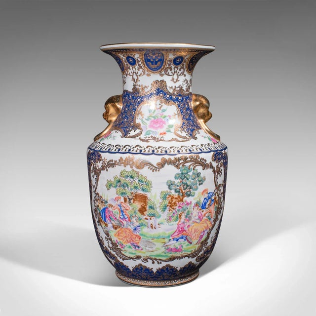 1940s Vintage Art Deco Ceramic Italian Decorative Vase For Sale - Image 4 of 13