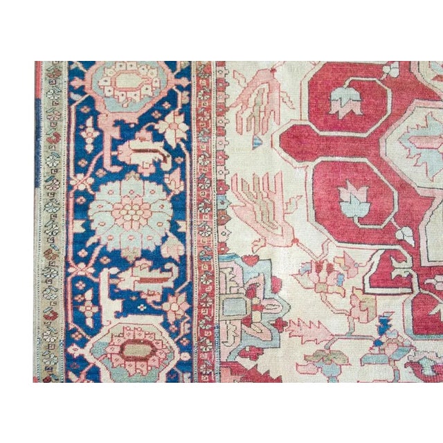 Late 19th Century Persian Serapi Rug For Sale - Image 11 of 12