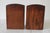 Brown Vintage Hand Tooled Arts and Crafts Oak Wood Bookends For Sale - Image 8 of 11