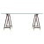 Transparent Arturo Pani Trestle Table For Sale - Image 8 of 8