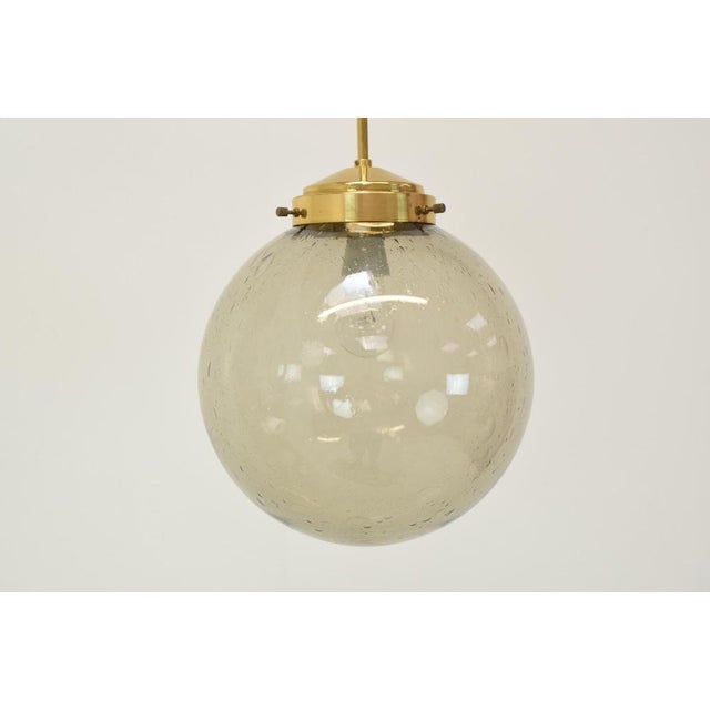 Large Vintage Glass Pendant from Kamenicky Senov, 1970s For Sale - Image 3 of 14