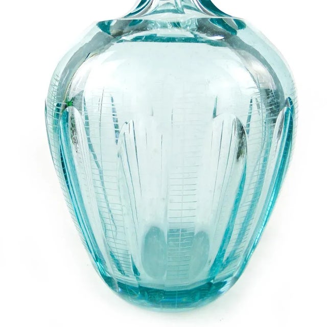 Art Deco Czechoslovakian Beril Carafe from Moser by I. Pastrankova, 1950s For Sale - Image 9 of 11