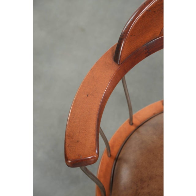 Vintage Swivel Schuitema Chairs with Cowhide Leather Seat, Set of 3 For Sale - Image 9 of 18