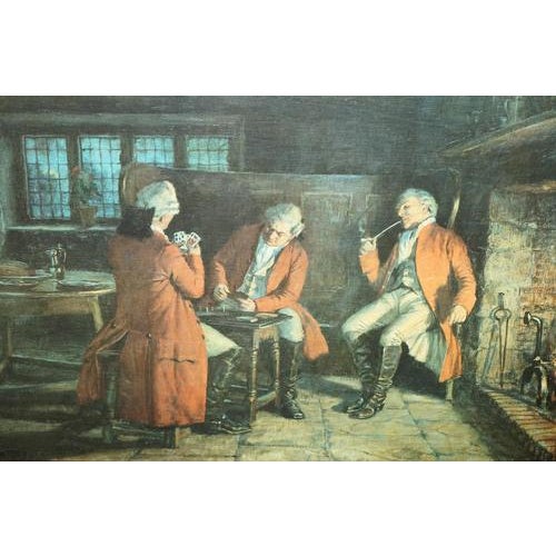 Gold After F.M. Bennett, Great Content, Oil Painting, Framed For Sale - Image 8 of 13