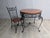 Metal Table in Forged Metal and Wood For Sale - Image 7 of 8