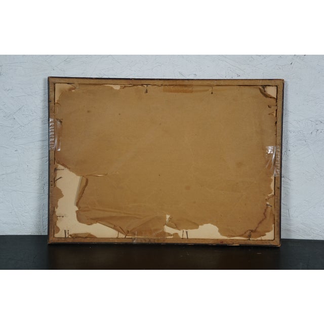 Black Antique 1881 Henry Farrer the Last Walk in Autumn Landscape Etching 13" For Sale - Image 8 of 8