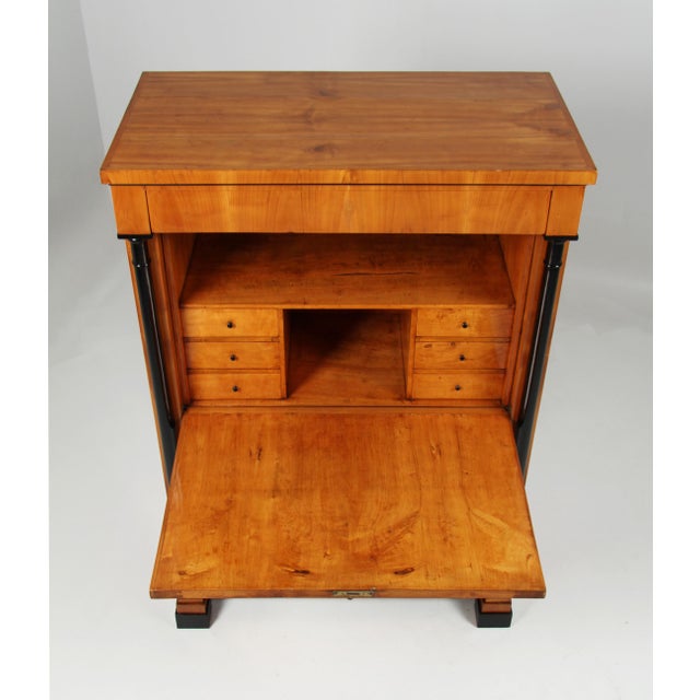 Biedermeier Cherrywood Secretary, 1830s For Sale - Image 11 of 13