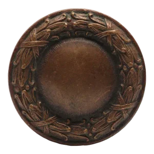 Antique 1890s Concentric Bronze Chicago Passage Door Knob
