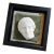 1950s Grand Tour Style Muse Head Bust on Vintage Velvets in Shadowbox For Sale