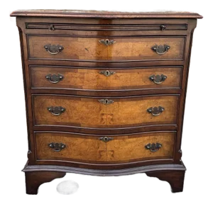 English Bow Front Chest of Drawers