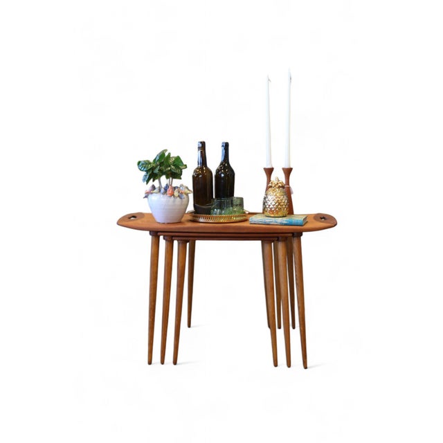 Wood Teak Nesting Tables by Jens Harald Quistgaard, 1960s, Set of 3 For Sale - Image 7 of 18