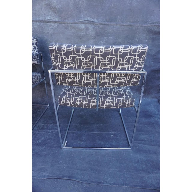 Black Set of Four Mid 20th Century Thayer Coggin Chairs, Designed by Milo Baughman For Sale - Image 8 of 10