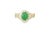 Gorgeous 14K Yellow Gold Emerald Diamond Cocktail Ring. Metal: 14K Yellow Gold Center Stone: Natural Oval Emerald - 6 mm x...