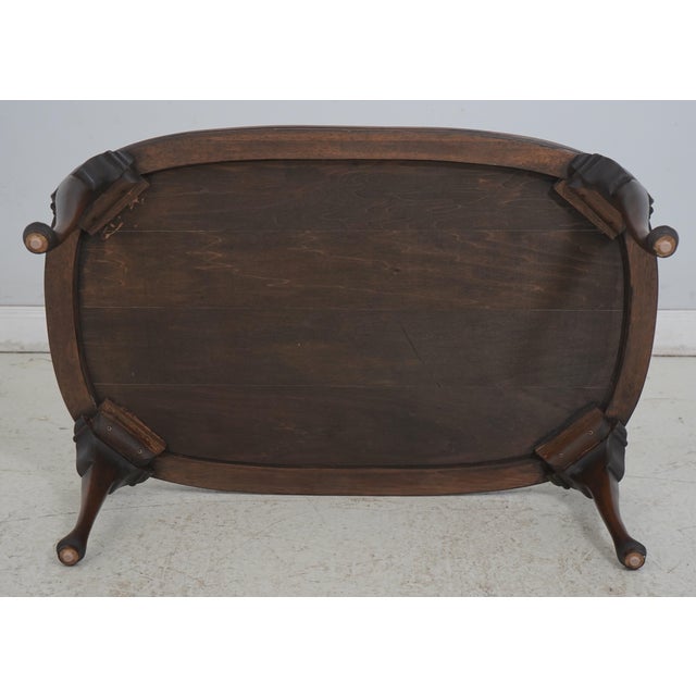 Hekman Burl Walnut Coffee Cocktail Table For Sale - Image 12 of 12