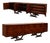 Monumental Brazilian Rosewood Credenza With Geometric Veneer Work by Móveis Teperman, 1950s For Sale