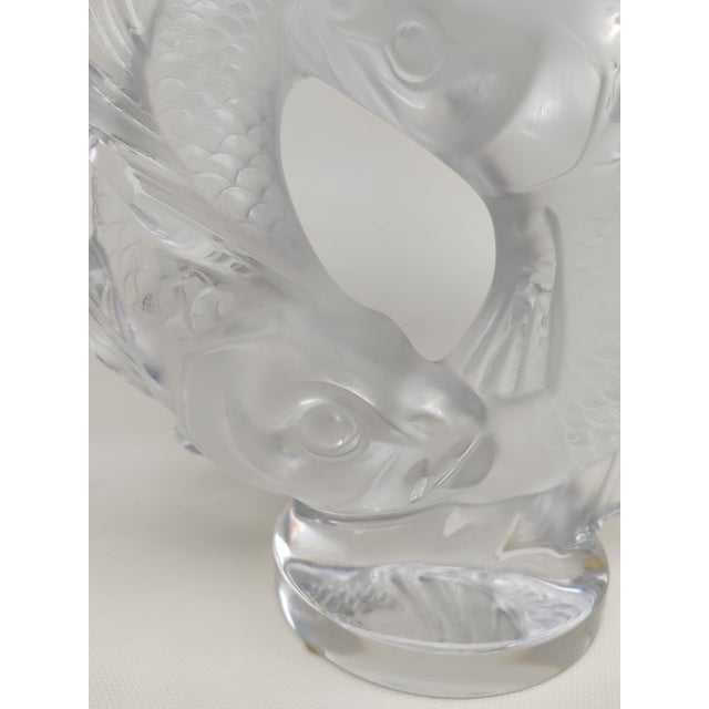Lalique, 2 Fish, 1950s, Crystal For Sale - Image 3 of 13