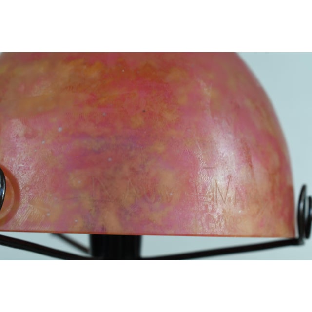 French Art Deco Lamp by Daum & Maynadier 1920s France For Sale - Image 6 of 8