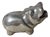 Pewter Miniature Hippo Pencil Holder Ornament by Just Andersen, 1930s For Sale