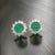Natural Emerald Diamond Earrings 14k Gold 2.99 TCW Certified For Sale - Image 4 of 10