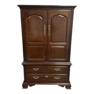 VIntage Thomasville Cherry Wood Armoire For Sale