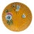 Yellow Majolica Wheat & Butterfly Plate Villeroy Boch For Sale