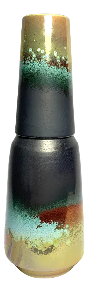 Copper and Lustre Bottle and Cup from Ceramiche Lega