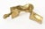 This lovely cast brass vintage limited edition abstract sculpture of a seated woman is signed but not legible and it is...