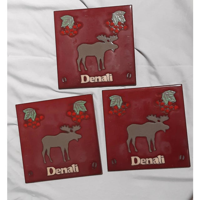 Handcrafted art tile or trivet. Each tile is individually hand-glazed and colored, then kiln-fired to withstand high...
