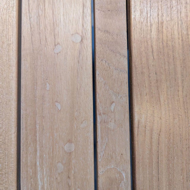 Ventana Round Wood Top Table With Black Metal Base For Sale In San Francisco - Image 6 of 6