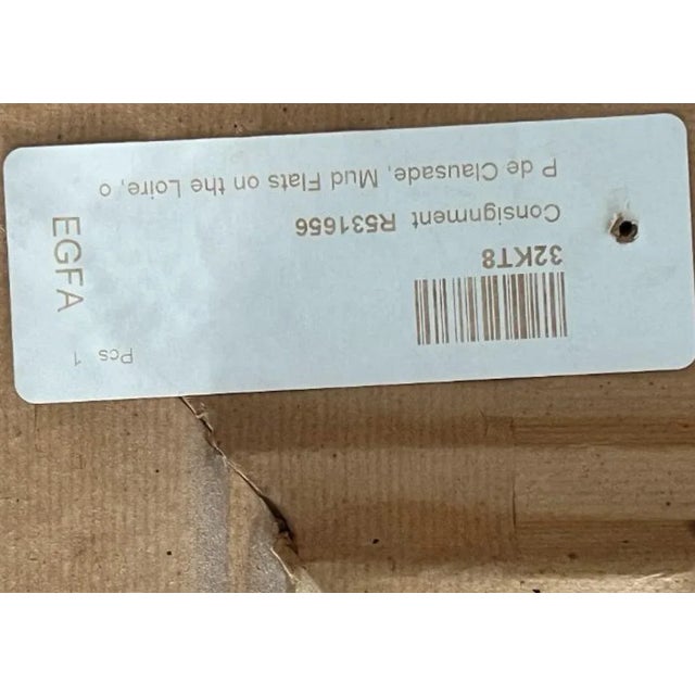 Pierre De Clausade, Mud Flats on the Loire, 1950s, Oil on Canvas, Framed For Sale - Image 6 of 11