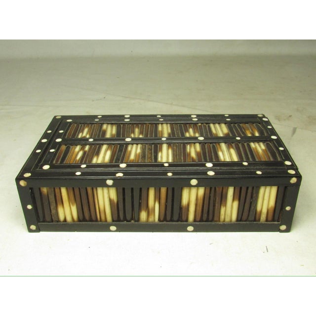 Anglo Indian Anglo Indian Quill Pencil Box For Sale - Image 4 of 13
