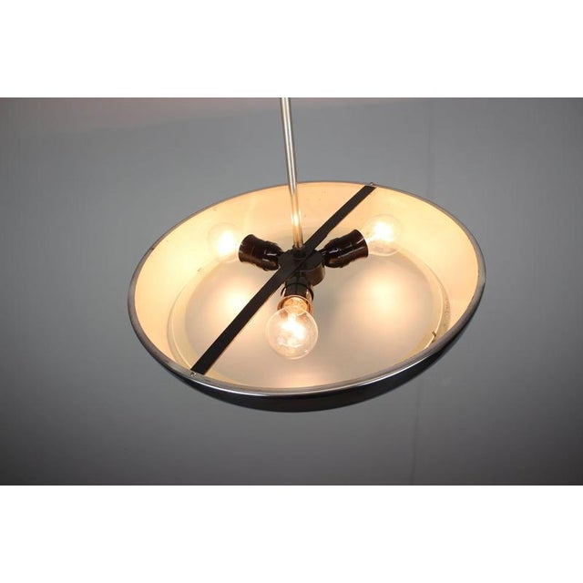 UFO Pendant Lamp by Josef Hurka for Napako, Former Czechoslovakia, 1930s For Sale - Image 12 of 14