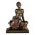 Art Nouveau Metal Sculpture of Seated Girl by Emmanuel Villanis, 1900 For Sale - Image 11 of 11