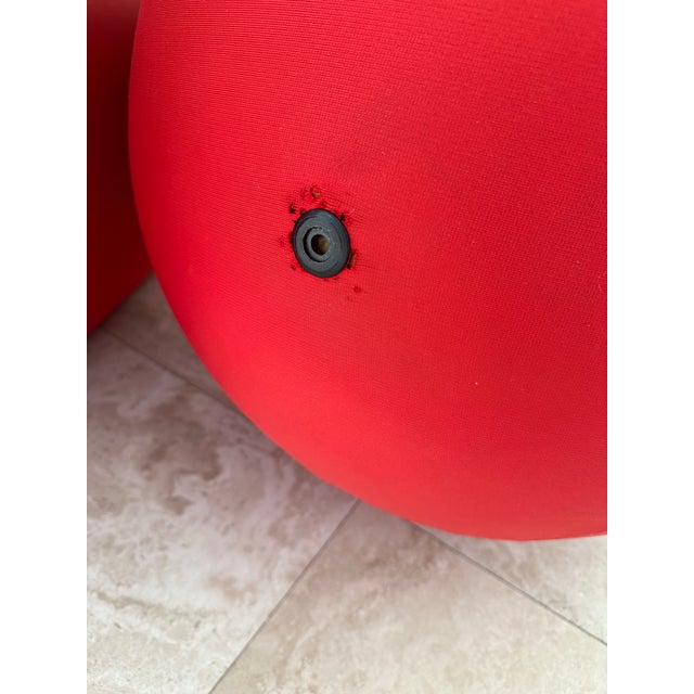 Textile Gaetano Pesce for B&b Italia Du5 & Du6 Arm Chair and Ottoman For Sale - Image 7 of 10