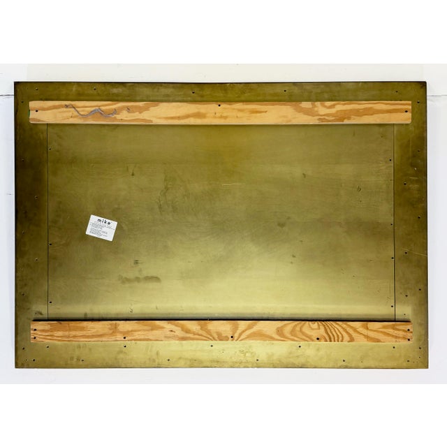 Vintage Overscale Carved Lacquered Beveled Mirror, Decorative and Impressive For Sale - Image 10 of 10