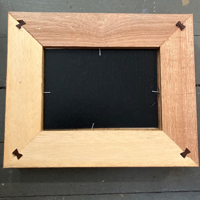 Abstract Contemporary Original Abstract Ink Painting Chunky Gold Frame For Sale - Image 3 of 3