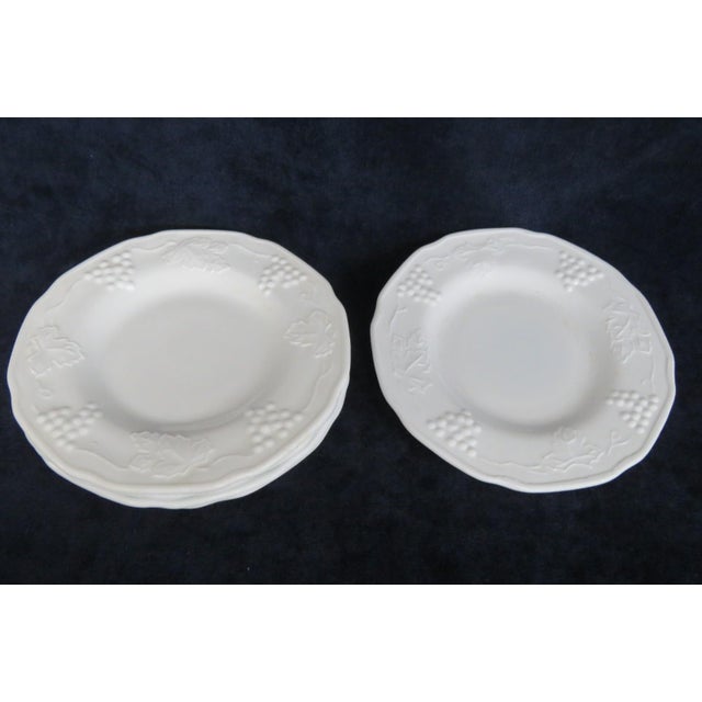 Indiana Colony White Milk Glass Small Plates 5pc Set Harvest Grape ...