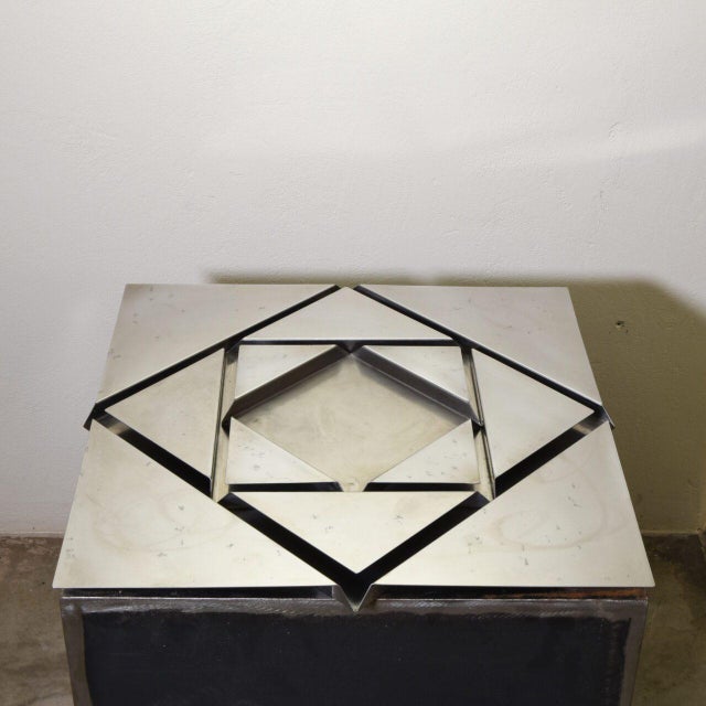 Mid-Century Modern Handmade Plated Tray by Renzo Bioli for Il Picchio Firenze, 1970s, Set of 3 For Sale - Image 3 of 10