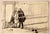 Gabriele Galantara, Request, Early 20th Century, Ink and Pencil on Paper For Sale