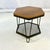 We believe this Mid-Century Boho Chic Industrial style 6-sided Hexagonal Side Tables originally had two metal mesh...